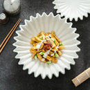 Axyaa Premium Lotus Leaf Dessert Plate - Ceramic Lace Insulation Plate