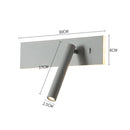 Axyaa LED Wall Lamp Reading Spot Light for Bedroom Hotel Headboard Night Book