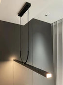 Axyaa Modern Long Strip Pendant Light for Dining Room, Office, and Bar