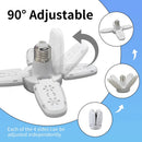 Axyaa Fan Shape LED Ceiling Light 28W E27 Bulb, AC 85-265V Office Home Garage Lighting
