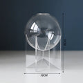Axyaa Acrylic Spherical Vase for Minimalist Table Decoration and Aesthetic Room Decor