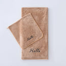 Axyaa Coral Fleece Towel Bath Set 2025 - Solid Color Simple Combo