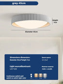 Axyaa Modern Nordic Round LED Ceiling Light with Remote Control