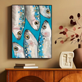 Axyaa Marine Animals Canvas Prints for Modern Home Decor