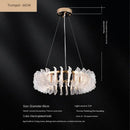 Axyaa Crystal Flower Chandelier - Minimalist Style for Living Room, Bedroom, and Hall