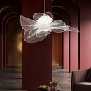 Axyaa Acrylic Flower Chandelier: Nordic Design for Cozy Living Spaces