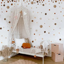 Axyaa Watercolor Boho Polka Dots Wall Decals - Nursery Kids Bedroom Stickers