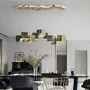 Axyaa Nordic Cube Chandelier: Modern, Simple & Unique Lighting for Restaurant, Cafe, or Bar.