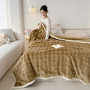 Axyaa Silky Milk Velvet Queen Size Plush Blanket for Sofa Bed