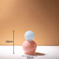 Colorful Glass Vase with Lid & Artificial Flowers by Axyaa - Room Decor Aesthetic