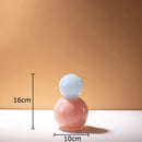Colorful Glass Vase with Lid & Artificial Flowers by Axyaa - Room Decor Aesthetic
