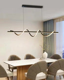 Axyaa Nordic LED Pendant Light in Gold/Black for Stylish Home Decor