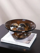 Axyaa Art Glass Coffee Vase: Modern Luxury Living Room Decor with Hydroponic Flower Device