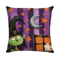 Halloween Cat & Pumpkin Pillow Covers by Axyaa for Sofa, Bedroom, Car