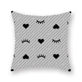 Axyaa Geometric Print Peach Skin Pillowcase for Car, Office, Sofa - Wholesale