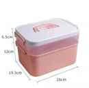 Axyaa Nail Art Storage Box: Plastic Organizer for Manicure Accessories & Gel Polish