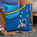 Axyaa Astronaut Theme Pillow Cover Set for Home Decor - 45*45 Size