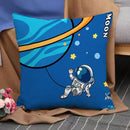 Axyaa Astronaut Theme Pillow Cover Set for Home Decor - 45*45 Size