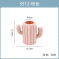 Axyaa White Ceramic-Style Plastic Flower Vase Pot for Home Decoration