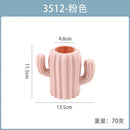 Axyaa White Ceramic-Style Plastic Flower Vase Pot for Home Decoration