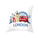Axyaa London Cushion Cover: British Style Sofa Decor, Home Party Decoration Pillow Case