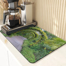 Silicone Leaves Pattern Table Placemat Coaster Set for Axyaa-Kitchen & Car