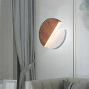 Axyaa Iron Round LED Wall Lamp for Living Room Bedroom, Nordic Acrylic Light Fixtures