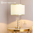 Axyaa Crystal Table Lamp: Modern American Style for Living Room & Bedroom