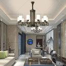 Axyaa Retro Chinese Chandelier for Living Room Dining Room Bedroom Villa Duplex