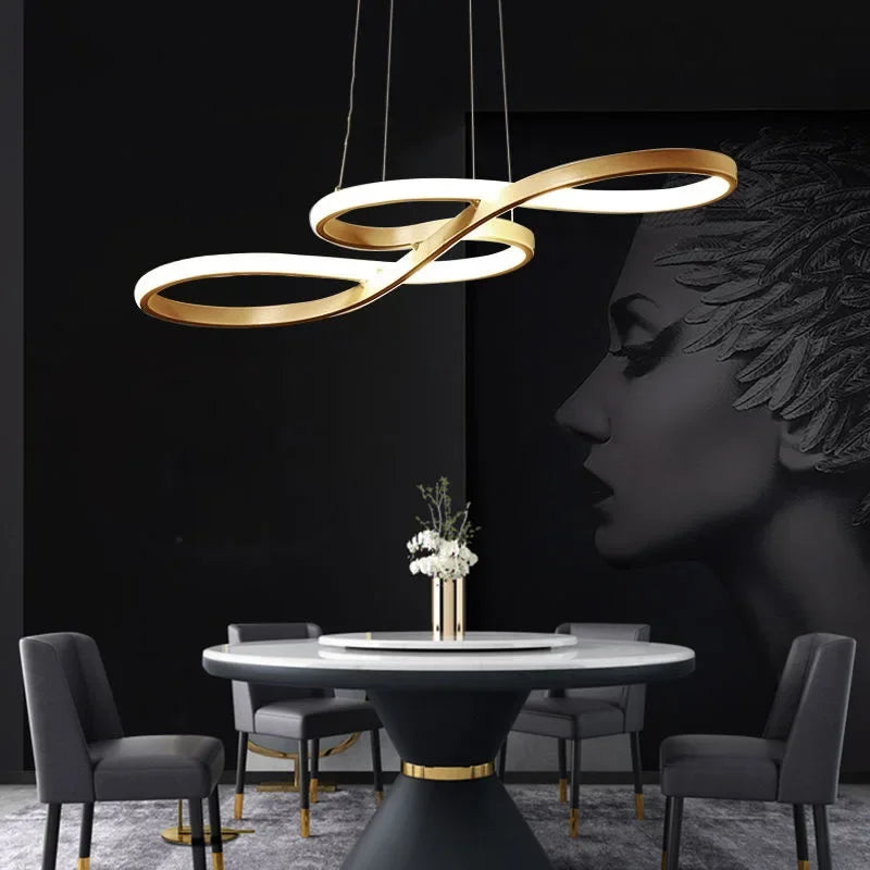 Axyaa Special-shaped LED Pendant Lights for Modern Nordic Dining Room