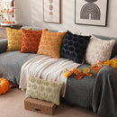 Axyaa Fluffy Pumpkin Decor Pillow Cover 18x18 for Fall Farmhouse Style