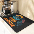 Axyaa Pumpkin Pattern Table Mats & Cup Stand: Halloween Style Dining Accessories