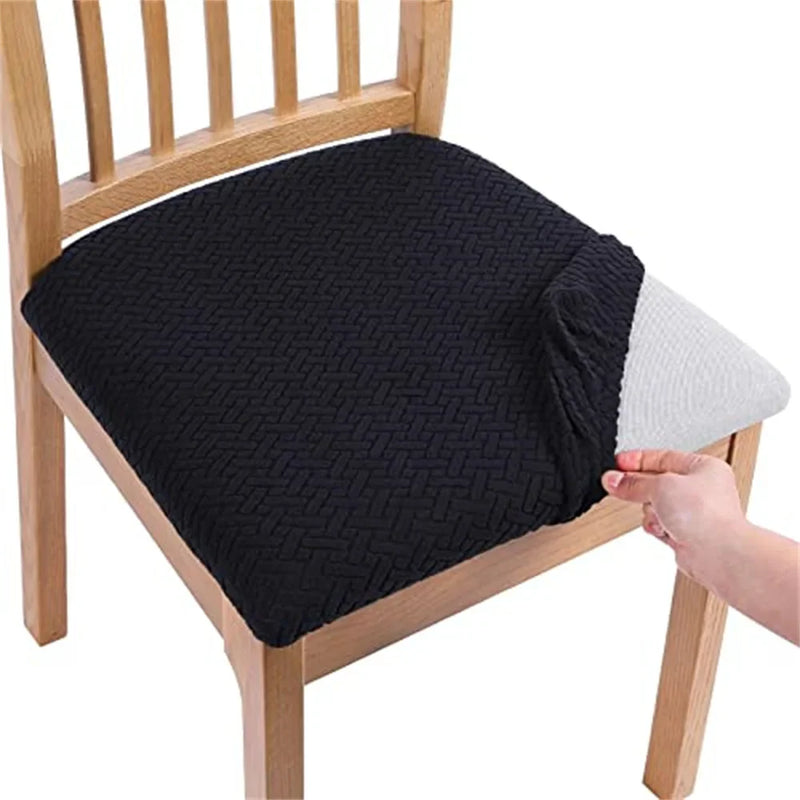 Axyaa Stretch Jacquard Dining Chair Covers: Durable Seat Slipcovers & Protector