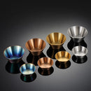Axyaa Stainless Steel Seasoning Plate Round Salad Ketchup Saucer Dipping Cups