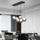 Axyaa Smoke Grey Glass Chandelier Pendant Light for Dining & Living Room Lighting