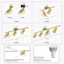 Axyaa LED Ceiling Lights: Adjustable Lampshade, Perfect for Dining Room, Kitchen, Bedroom