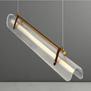 Axyaa Acrylic Strip Pendant Light: Modern Nordic Design for Dining Room, Bar Counter & More