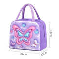 Axyaa Kids' 3D Cartoon Lunch Box Bag - Fresh Food Storage with Aluminum Foil