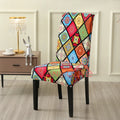 Axyaa Elastic Printed Chair Cover - Four Season Slipcover for Home, Restaurant, Kitchen