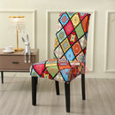 Axyaa Elastic Printed Chair Cover - Four Season Slipcover for Home, Restaurant, Kitchen