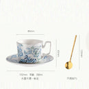 Axyaa Elegant Gold Ceramic Coffee Cup Set | European Luxury Tea Cups