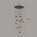 Axyaa Modern LED Staircase Chandeliers for Living Room Hanging Light