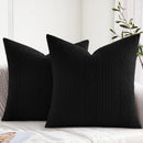 Axyaa Decorative Lumber Throw Pillow Covers - Set of 2