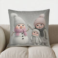 Axyaa Merry Christmas Snowflake Tree Pillow Cover for Sofa, Bedroom, Car