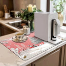 Axyaa Christmas Gift Box Kitchen Bathroom Drying Mat Anti-slip Absorbent Draining Pad