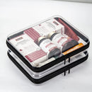 Axyaa Clear Cosmetic Travel Case for Home Medicine and Toy Organization