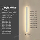Axyaa Minimalist Outdoor Wall Lamp Strip for Garden Villa Background Lighting