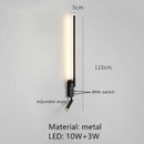 Axyaa Rotating LED Wall Lamp: Modern Minimalist Lighting for Bedroom, Living Room, and Home Decor