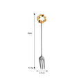 Axyaa Stainless Steel Christmas Dessert Set - Creative Cartoon Cutlery