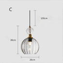 Axyaa Colorful Glass Pendant Lamp LED Chandelier for Restaurant, Bar, Bedroom